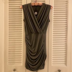 536. Boohoo Ruched Wrap Dress